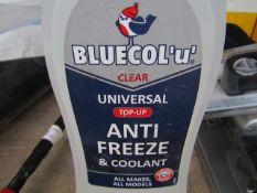 2x Bluecol - Clear Universal Top-up Anti-Freeze (1 Litre) - Unused.