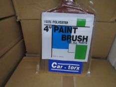 Box 12x Car Torx - 4" Paint Brushes - New & Boxed.