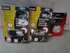 2x Summit - Danger Zone Safety Mirror - Unused & Packaged. 1x Summit - Circular Blindspot Mirror -