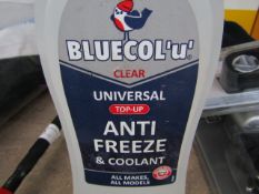 2x Bluecol - Clear Universal Top-up Anti-Freeze (1 Litre) - Unused.