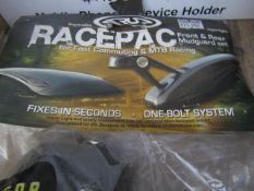 RacePac - Front & Rear Mud Guard Set (Black) - Unchecked & Packaged.