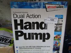 StreetWize - Dual Action Hand Pump - Untested & Boxed.