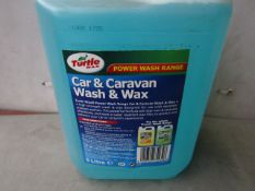 Turtle Wax - Car & Caravan Wash & Wax (5 Litre) - Unused.