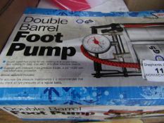 StreetWize - Double Barrel Foot Pump - Untested & Boxed.