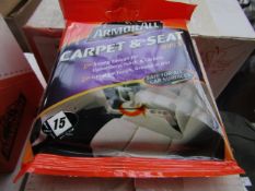 2x Boxes of 6 ArmouAll - Carpet & Seat Wipes (15 Wipes Per Pack) - Unused & Boxed.