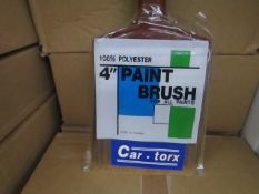 Box 12x Car Torx - 4" Paint Brushes - New & Boxed.