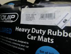 Equip Tailored Heavy Duty Rubber Car Mats - Nissan Qashqai 2010 Model - Unused.