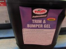 Turtle Wax - Professional Trim & Bumper Gel (5 Litre) - Unused.