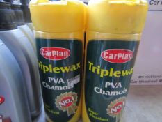 4x Carplan - Triplewax PVA Chamois Super Absorbent - Unused.