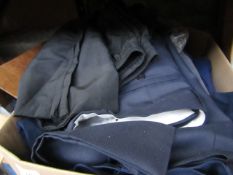 Box of Approx 20 + Assorted Workwear Clothing Items: Pants, Shirts, Etc- All Boxed.