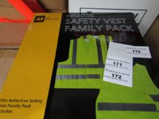 AA - Reflective Safety Vest Family Pack - Unchecked & Boxed.