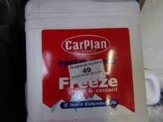 5x CarPlan - Red Advance Anti-Freeze & Coolant (5 Years Extended life) - 2 Litres - Sealed.