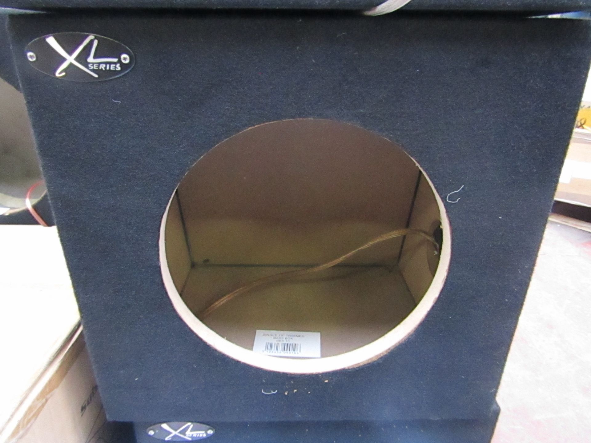 XL Series - Single 10" Trimmed Bass Box (Bare Unit) - All Unused.