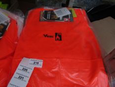 Viking - HI-Vis Orange FR PU - Bib n Brace Coverall - Size XL - All Unused & Packaged.