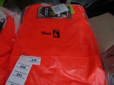 Viking - HI-Vis Orange FR PU - Bib n Brace Coverall - Size XL - All Unused & Packaged.