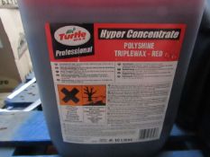 TurtleWax - Hyper Concentrated Polyshine Triplewax Red - 10 Litres - Unused & Sealed.