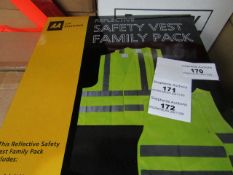 AA - Reflective Safety Vest Family Pack - Unchecked & Boxed.