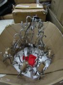 | 1 X | COX AND COX COACH HOUSE METAL VINTAGE STYLE CHANDELIER | LOOKS UNUSED BUT APPEARS TO BE