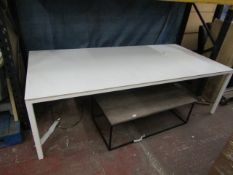 | 1X | HAY WHITE DINING TABLE 250 X 120CM | HAS S FEW SMALL MARKS AND BLEMISHES | RRP £1055.00 |