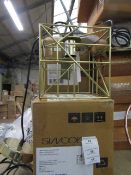 | 1X | SWOON ELIELE PENDANT LIGHT IN BRASS | UNCHECKED AND BOXED | RRP £79 |
