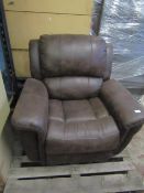 Costco Heated reclining, rocking, electric reclining massaging arm chair, unchecked, requires a