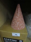 | 1X | HK LIVING TERRAZZO CONE PHOTO STAND | BOXED AND UNCHECKED | RRP £25 |