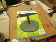 Parasol Base - 360x65mm - Unchecked & Boxed.