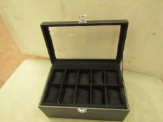 Jewellery/Watch Box with Clear Lid. Unused & Boxed