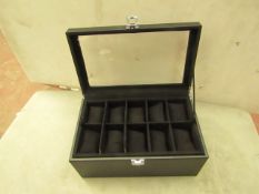 Jewellery/Watch Box with Clear Lid. Unused & Boxed