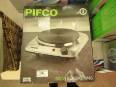 Pifco 1500w Boiling Ring. Boxed but untested