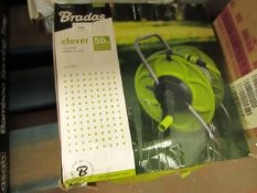 Bradas - Clover Hose Reel 50 Metre - Unchecked & Boxed.