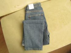 MNG - Slim Cropped/ Mid Waist Jeans - Size 36 - Unused with Tags.