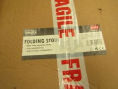 Asab Folding Stool. Boxed but unchecked