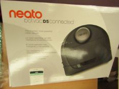 Neato Botvac D5 Connected Robot Vacuum. Untested.Has an EU plug on it