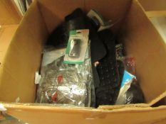 Box of Approx 10 Items Being toys, Car Mats, Duralocks etc