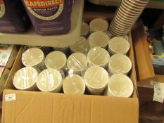 Box of Approx 1000 Paper Hot Cups - 45cl Capacity - All Unused, Packaged & Boxed.