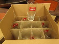 2 Boxes of 12 Thwaites Pint Glasses. New & Boxed.