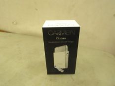 2 x Carmen Chrome Portable Shavers with USB Chargers. New & Boxed
