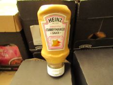 9x Boxes of 8x 220ml Heinz - Curry Mango Sauces. BB 15/09/20.