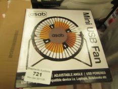 Asab Mini Usb Fan. Boxed