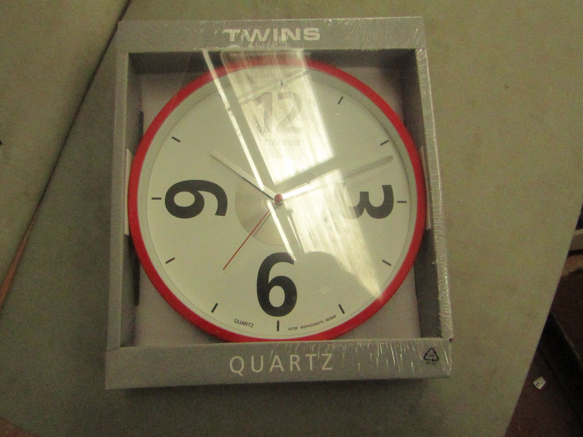 Twins Quartz Clock. New & Packaged