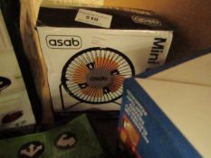 Asab Mini USB Fan.& tested Working