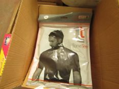 | 2X | V NECK COMPRESSION T-SHIRT, BLACK, SIZE XL | NEW AND PACKAGED | NO ONLINE RE-SALE | SKU - |