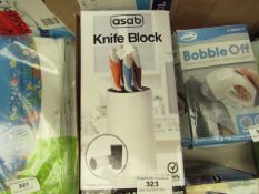 Asab - Knife Block (White, Knifes Not Included) - Unused & Boxed.