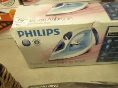 Philips 2100w Steam Iron. Boxed but untested