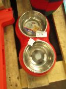 MaxiCare - Double Pet Bowl 150ml Capacity - Unused, Good Condition.