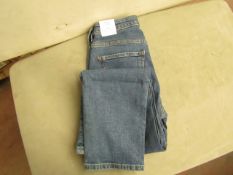 MNG - Slim Cropped/ Mid Waist Jeans - Size 36 - Unused with Tags.