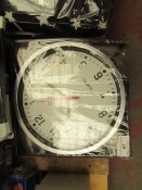 Quartz Silver Clock - Unused & Boxed.