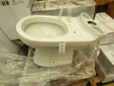 Victoria Plumb PAN1060 toilet pan, new and in water damaged box.