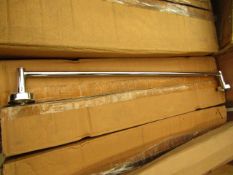 4x Single towel rails, new and boxed.